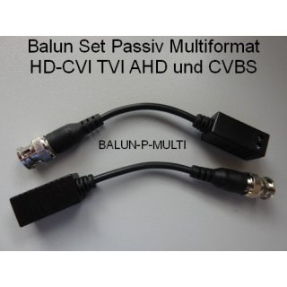 BALUN-P-MULTI Balun Set Passiv Multiformat HD-CVI TVI AHD und CVBS