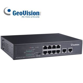 GeoVision  GV-APOE0810 10-Port PoE Gigabit Switch Gesamtleistung 120 W