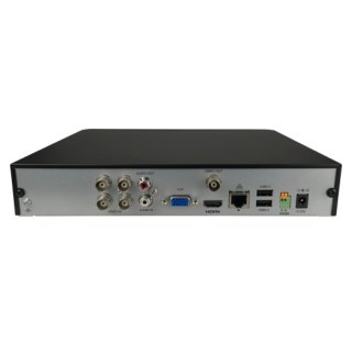 4 Kanal Hybrid Multiformat 5 in1 Video Recorder inkl.1TB Festplatte HD-TVI/AHD/CVI / CVBS +2 x IP