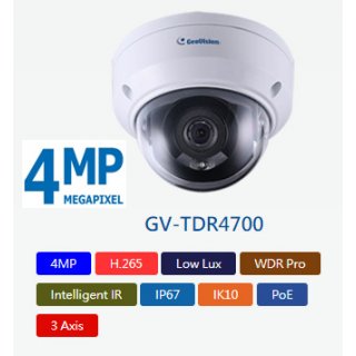 GV-TDR4700 4 Megapixel Super Low Lux IP Kamera mit 2,8mm Weitwinkel